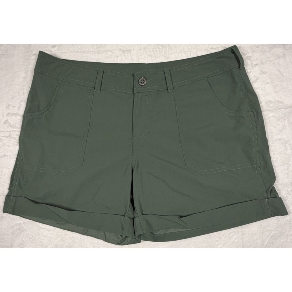 The North‎ Face Women's Hiking Shorts Green Size 12 Outdoor Trail